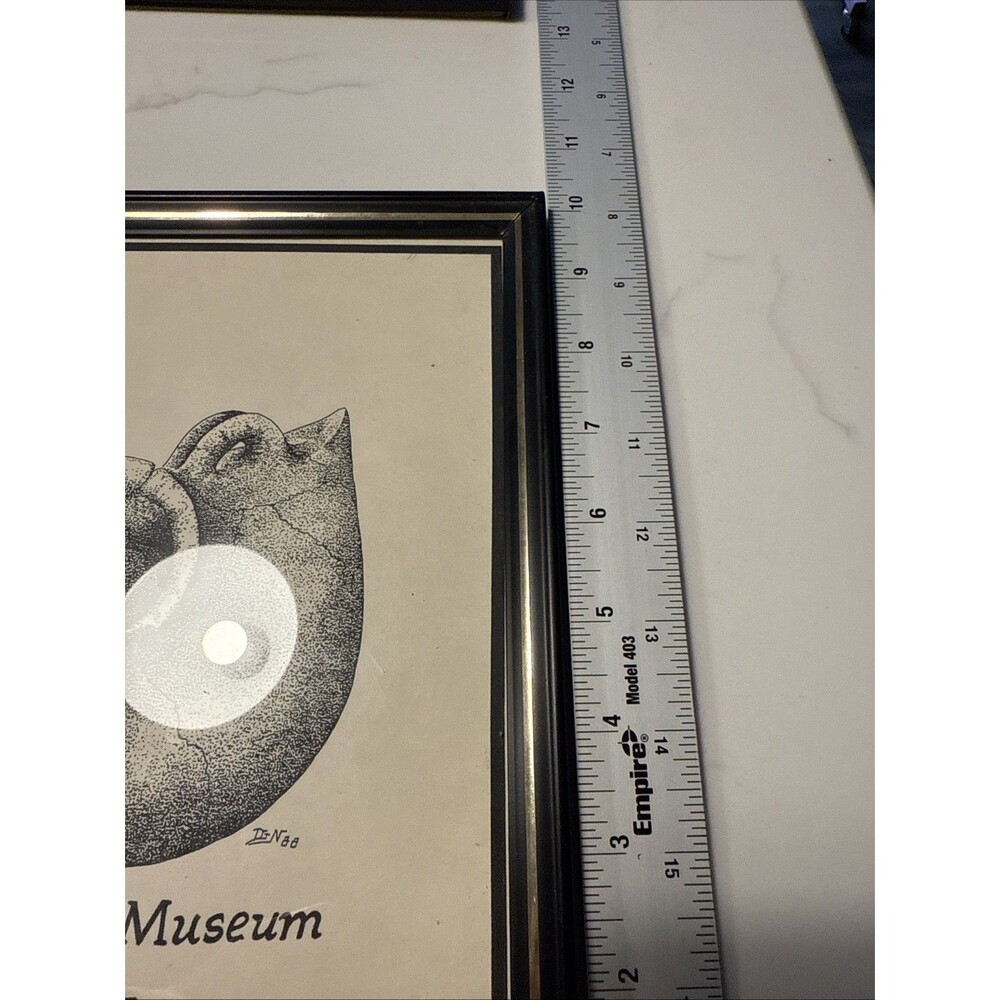 Set Of 2 Lost City Museum Of Archeology Overton Nevada Vintage Drawings Prints - Picture 8 of 9